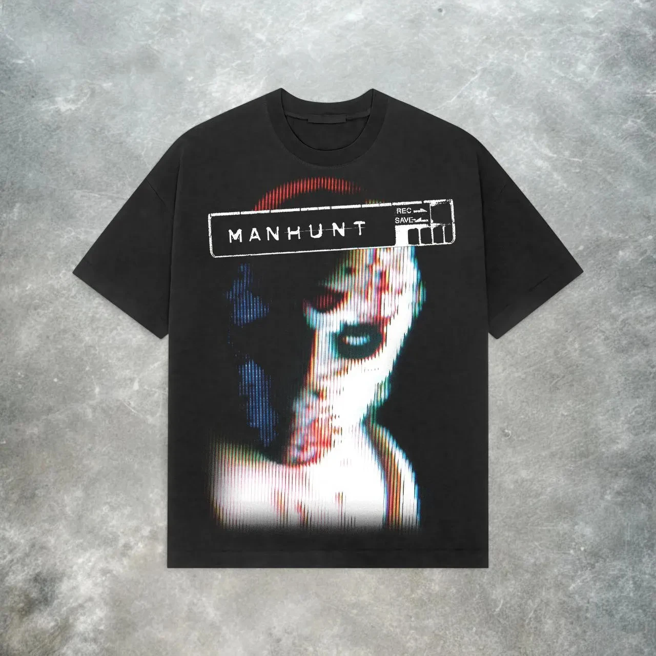 Manhunt PS2 Tee: Vintage Y2K Horror Game Shirt Summer Men's and Women's Loose and Breathable T-shirt Top