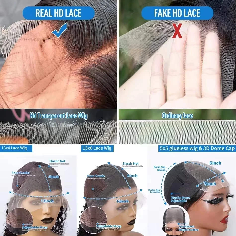 موجة فضفاضة 13x4 13x6 الدانتيل الجبهة باروكة من شعر طبيعي 30 40 بوصة البرازيلي المياه موجة عميقة HD الدانتيل الباروكة الأمامية مجعد الباروكات للنساء #6