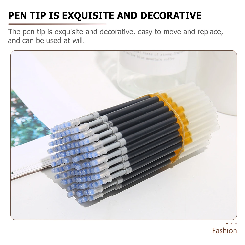 

150pcs Gel Pen Refills Replacement Tips Fine Point No Leak Smooth Writing Creative Stationery For Students Kids School Office