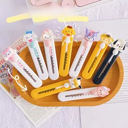 1pc Cute Mini Box Cutter Opener Cartoon Student Stationery Cutting Paper Hand Knife Letter Opener Sword