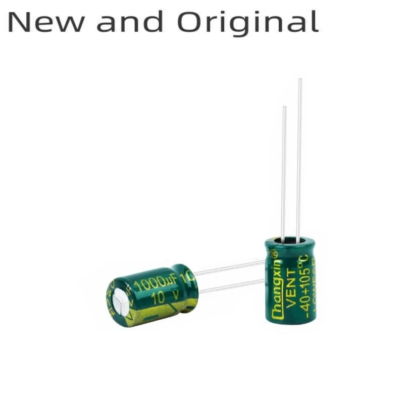 50PCS 10V 1000UF 1000U high-frequency low resistance and high temperature resistant plug-in electrolytic capacitor 8X12