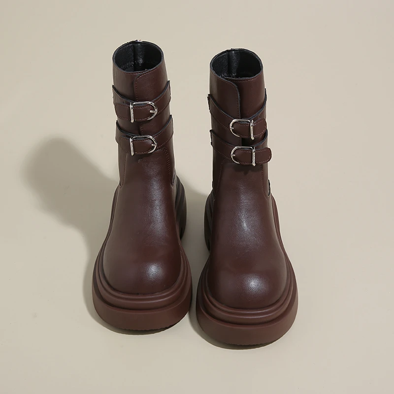 

Зимние женские ботильоны на платформе и каблуке, модная короткая плюшевая обувь, уличный стиль, короткие ботинки для банкета и вечеринки, Botas Mujer