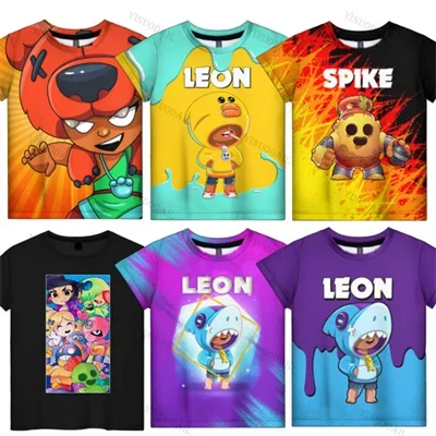 Nita Shelly Spike 8 Bis 19 Jahre Kinder T-Shirt Heißes Spiel 3d Teen T-Shirt Jungen Mädchen Sommer Cartoon Shirt Tops