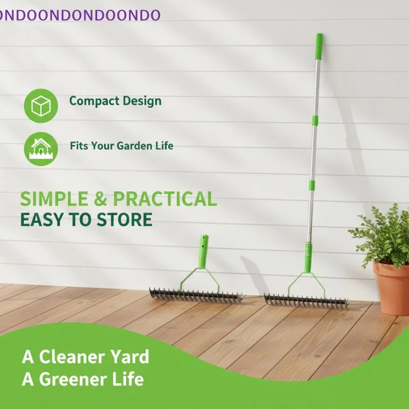 Heavy Duty Garden Lawn Thatching Rake 1Pcs Scarifying Rake Head for Home Backyard Grass Weed Removal Maintenance