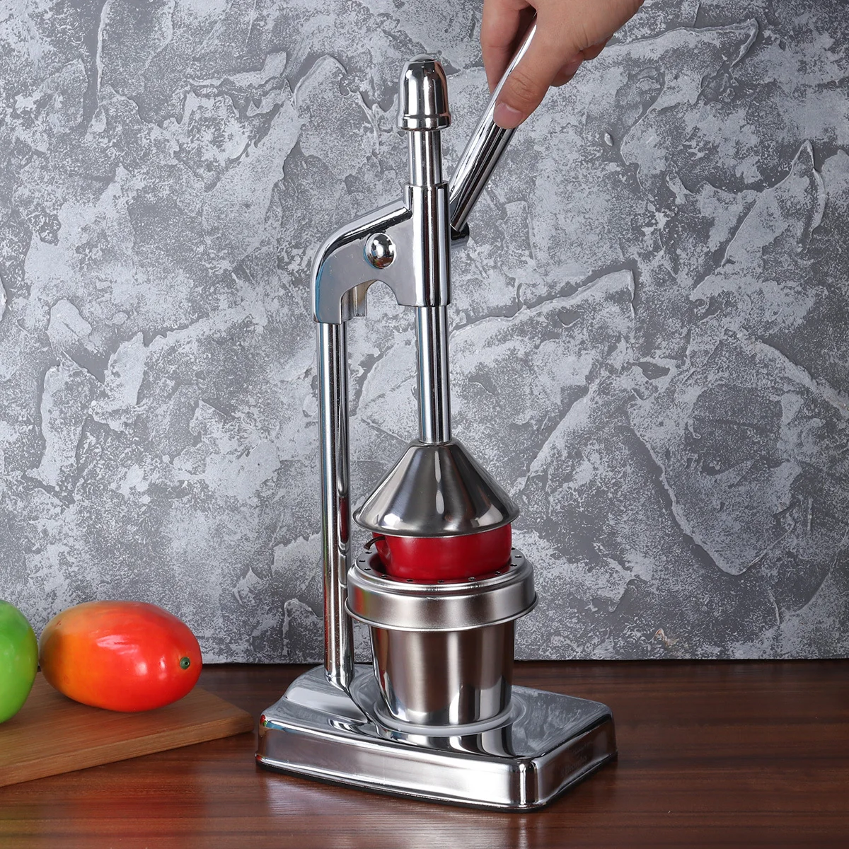 

Ручная соковыжималка для цитрусовых из нержавеющей стали, для апельсинов, грейпфрутов, лаймов, без электричества, легко чистится