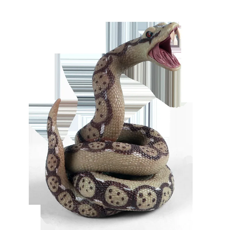 Simulated animal toy, solid Titan boa, Titan boa, python model, new and strange spoof, trickster props