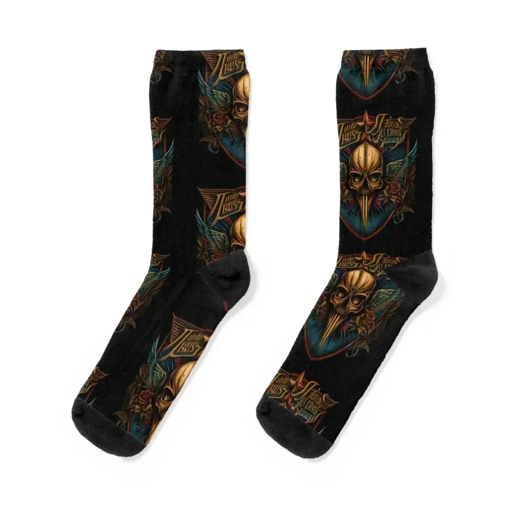 80s style design for Judas Priest Texas- T shirt Socks fashionable short FASHION Luxury Woman Socks Men's