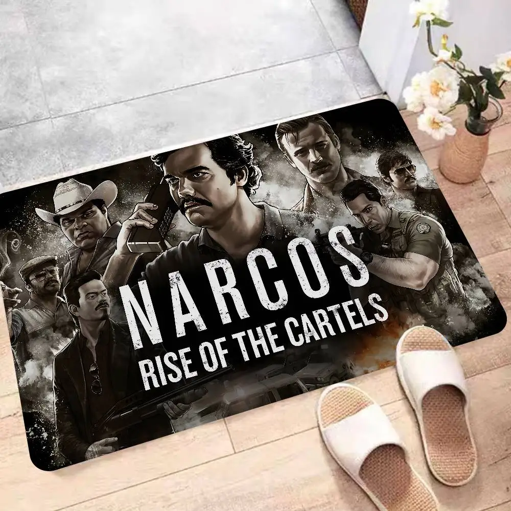 Narcos TV Pablo Escobar Bodenmatte, rutschfeste Waschküchenmatte, Wäsche-Dekoration, Balkon, Kind, Wohnzimmer, Nachttischmatten