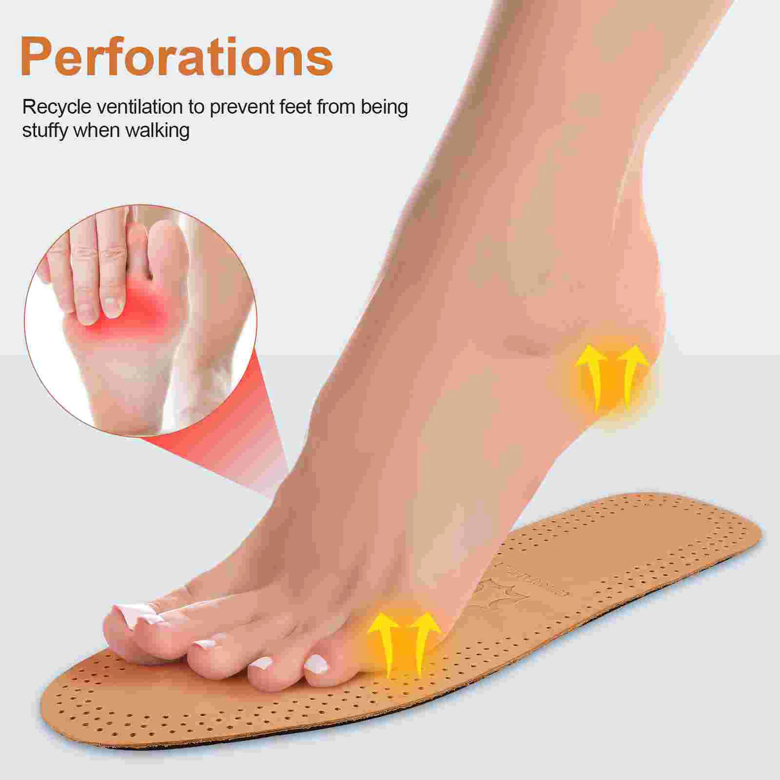 Replacement Insoles Shoe Inserts for Women Absorb Sweat Ultra-thin Casual Man