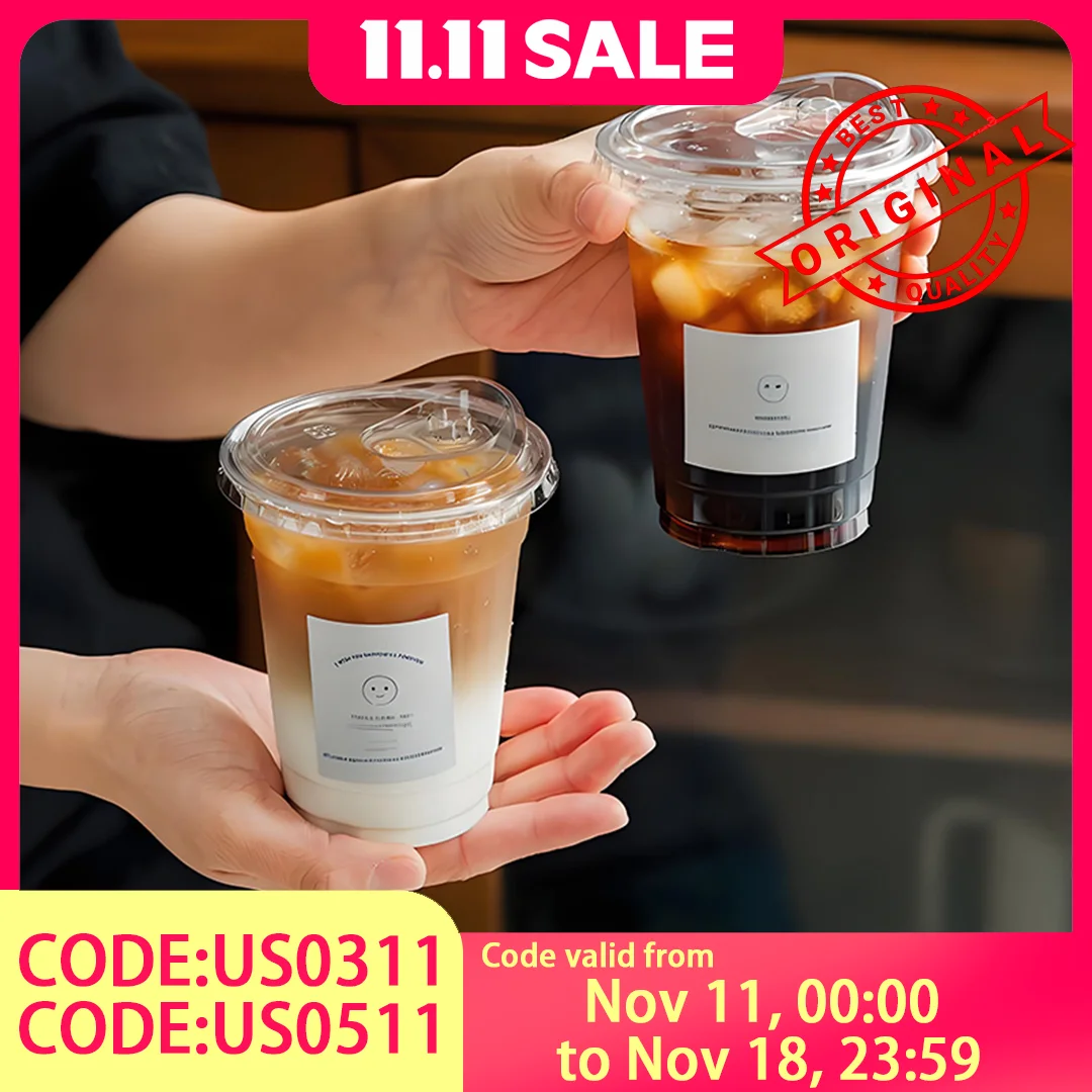 Clear PET Drink Cups 20-Pack - 16 oz Commercial To-Go Cups w