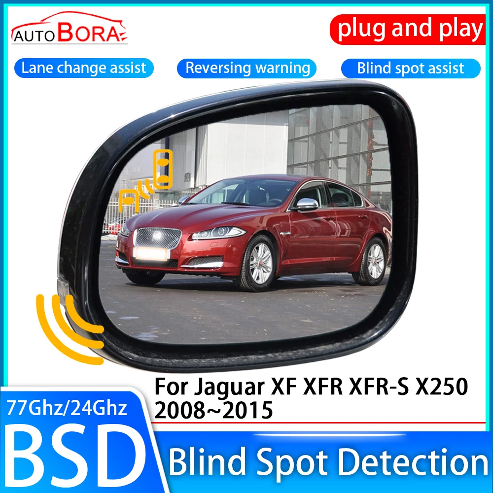 ZhuCamX Car Blind Spot Detection System BSD BSA BSM Sensor Drive Rear Mirror Monitoring for Jaguar XF XFR XFR-S X250 2008~2015