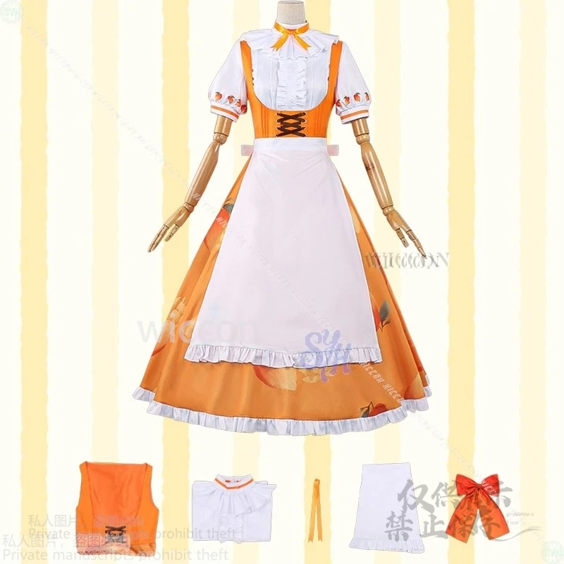 アニメユキナミナトコスプレ衣装 Bangdream デザートヘブンかわいい和風フルセットメイドドレス女の子ロリータハロウィン