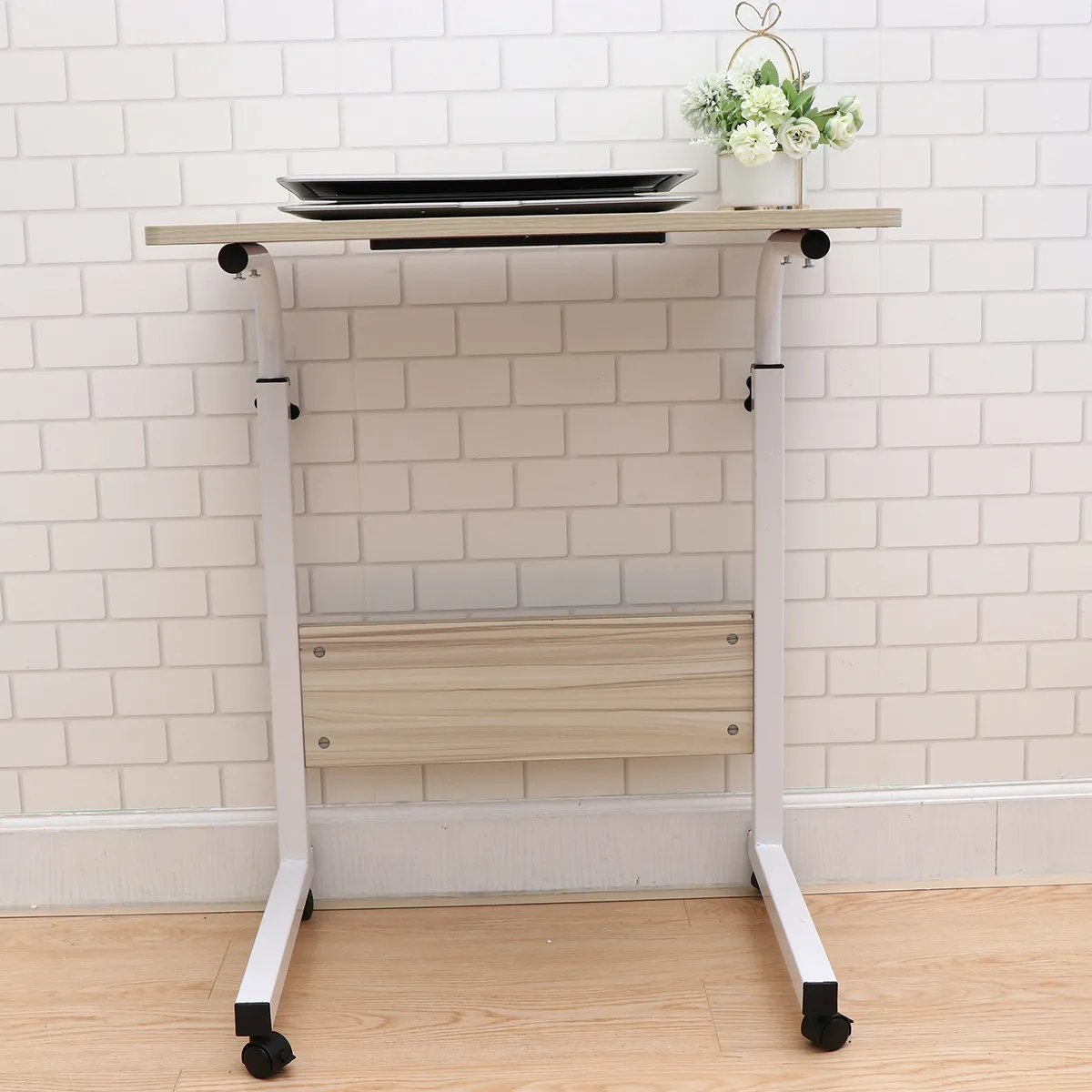 

Table Adjustable Height Movable Lifting Lifting Side Table Desk Sturdy Lightweight For Home Office Bedside Sofa Use