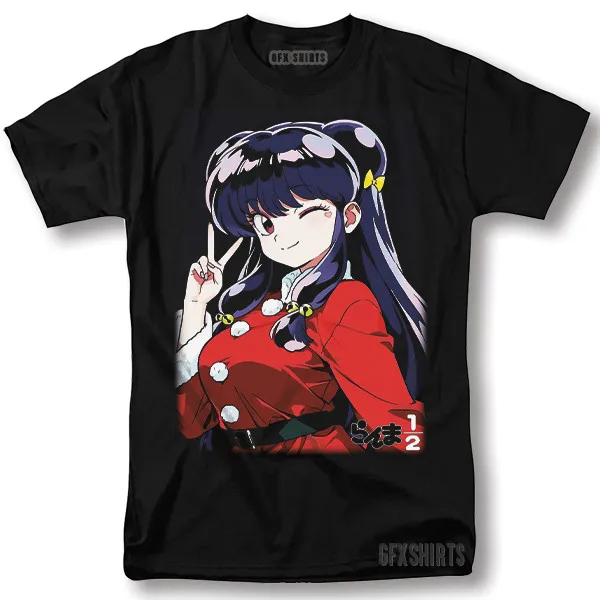 Ranma 1/2 Camisa Anime Manga Champú Rumiko Takahashi Chica Kawaii Camiseta gráfica
