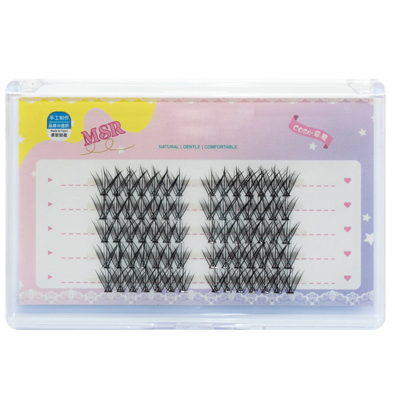 Simulation Grafted False Eyelashes Soft Comfortable No Irritation Eyelashes for Cosplay Eye DIY Makeup