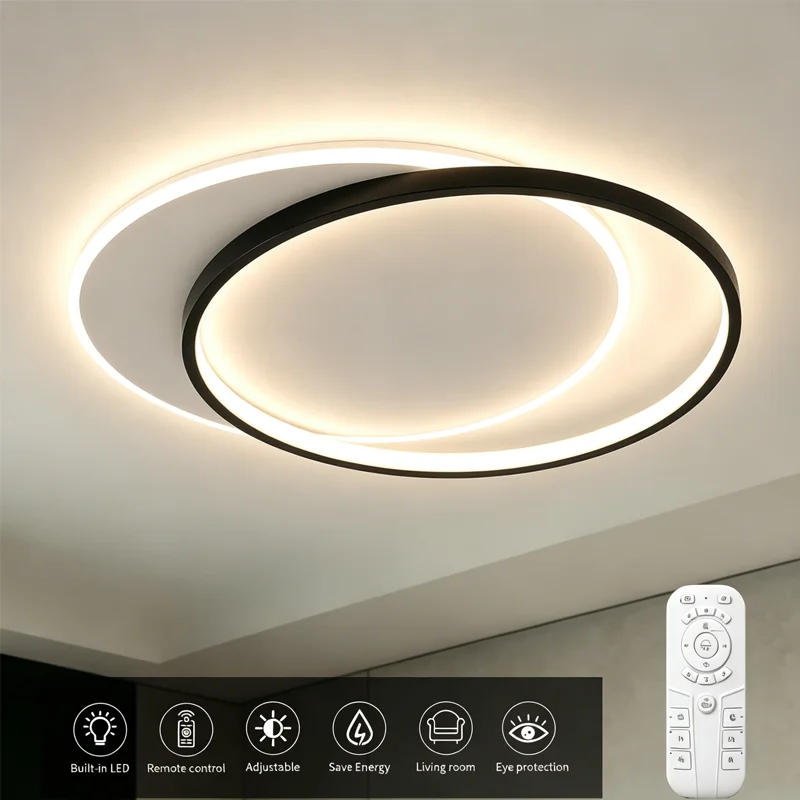 LED Ceiling Light Dimmable Remote Control Lamp