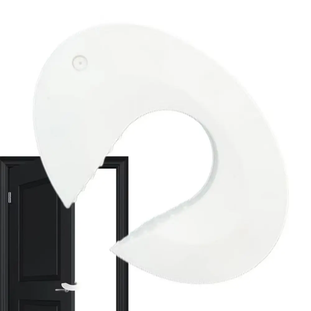 

C-shaped Design Child Safety Door Stopper Anti-slip Strips Easy Installation Door Block Set Silicone Convenient