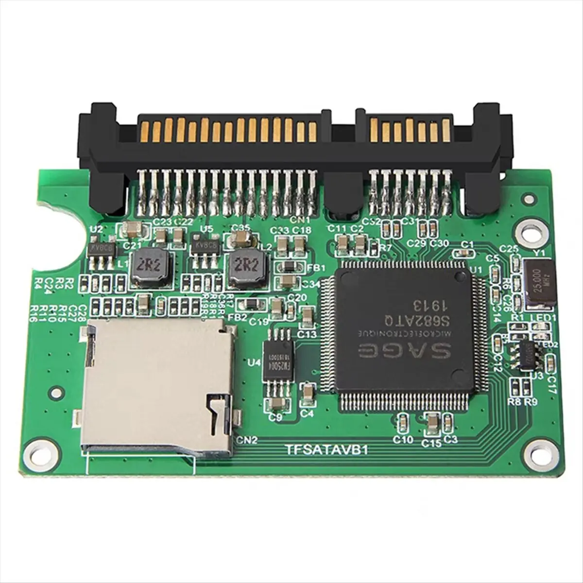 High-quality PC accessories in Stock TF to Sata Adapter for Notebook TF Micro-SD to Sata SSD Hard Disk