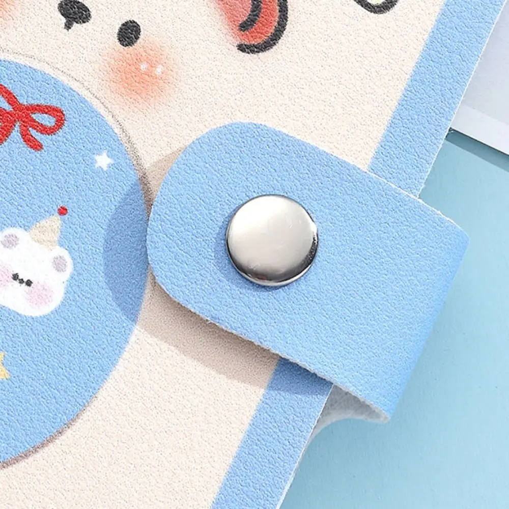 لطيف بو الجلود حامل البطاقة حالة متعددة فتحة للبطاقات الكرتون الدب IC رخصة القيادة المنظم سعة كبيرة محفظة نسائية للعملات المعدنية فتاة النساء