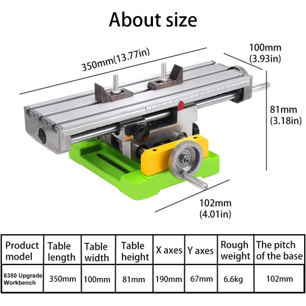 Multifunction Worktable Milling Working Cross Table Milling Machine Compound Drilling Slide Table For Bench Drill Adjustme X-Y