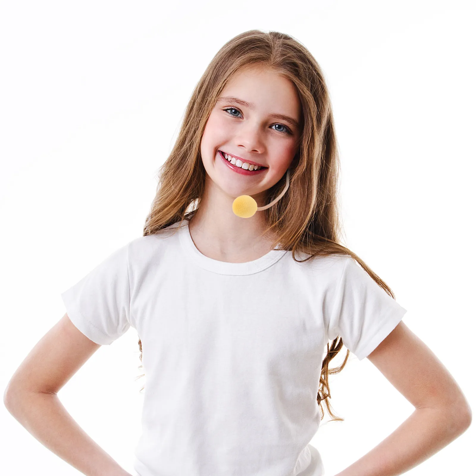 

Children Head Microphone Lightweight Flexible Small Headset Mic Prop for Singing Performance School Stage Ktv Head-Mounted Mic