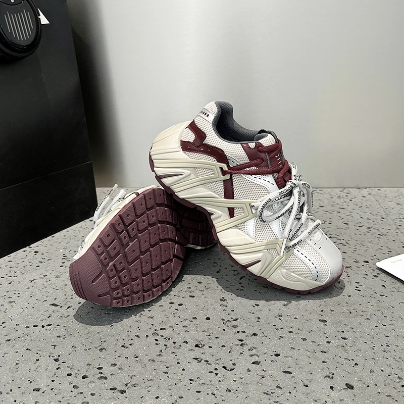 Luxury Designer Women's Sneakers 2025 Fashion Platform Woman Shoes Elegant Tennis Female Casual Sports Mesh Breathable Footwear