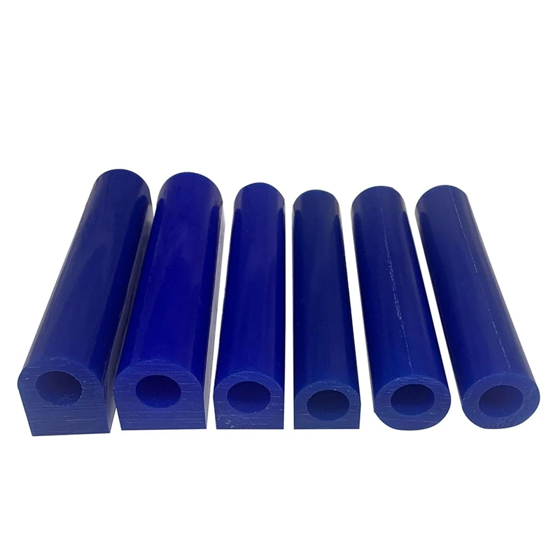 6PCS Blue Ring Wax Hole Round Tube for Jewelry Carving Moulding ToolJAS