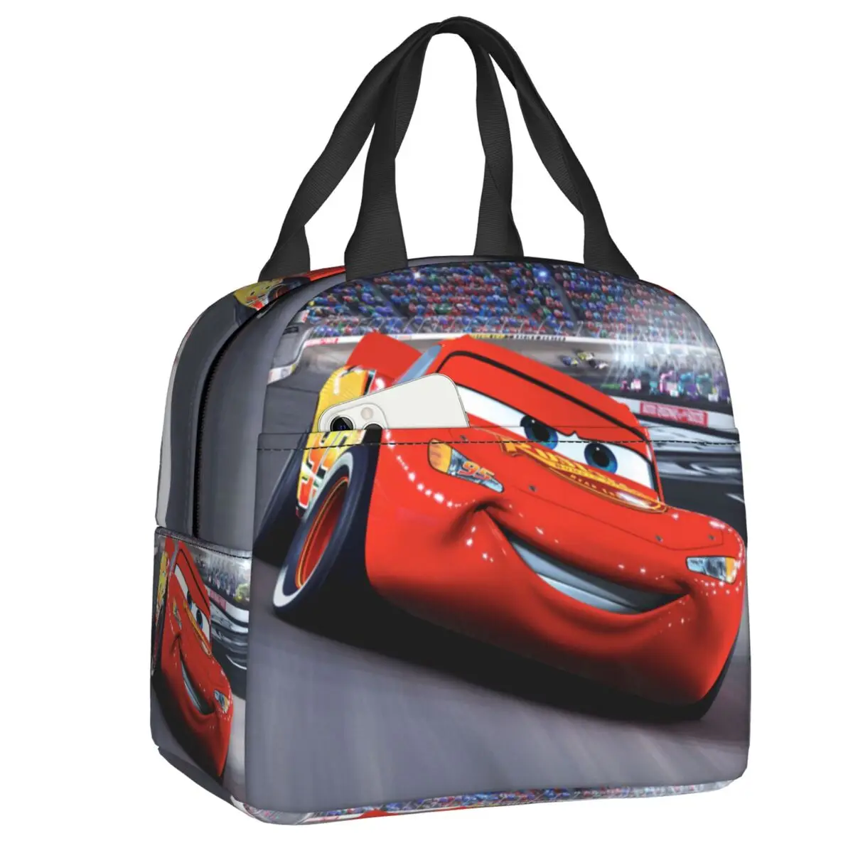

Изготовленный на заказ ланч-бокс Pixar Cars для женщин, многофункциональный термохолодильник, изолированная сумка для обеда, школьные портативные сумки для пикника
