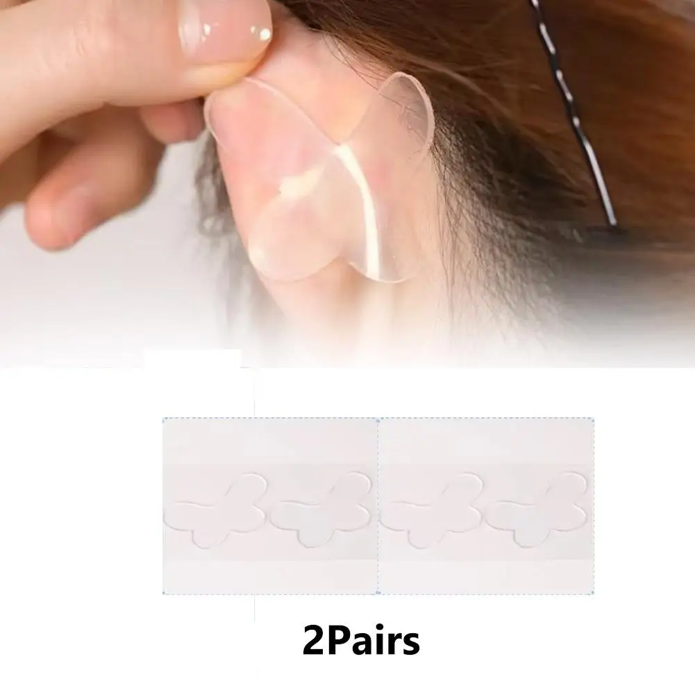 4PCS Invisible Ear Stickers Butterfly-shaped Protruding Ears Correctar Tape Ear Correctar Elf Ear Stickers Ear Correction Patch