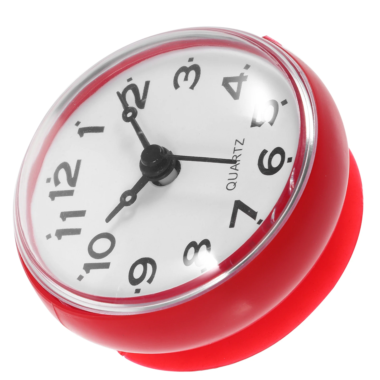 

Waterproof Electronic Wall Clock Compact Suction Cup Easy Mount for Bathroom Shower Kitchen Operated Small Wall