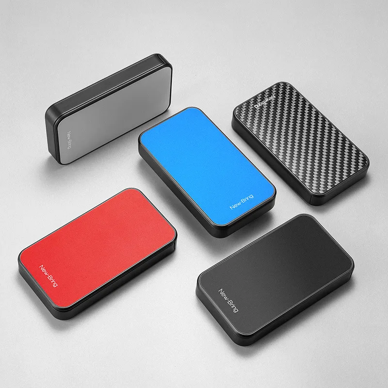 1PC New Metal Card Case Carbon Fiber Ultra-thin Card Holder Anti-theft Magnetic Suction Automatic Displacement Card Box