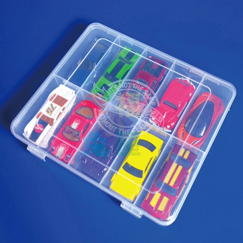 Hot Wheels Auto Opbergdoos Mini Transparant Plastic Stofdichte Vitrine Voor Kinderen Speelgoed Collectie Verjaardagscadeau