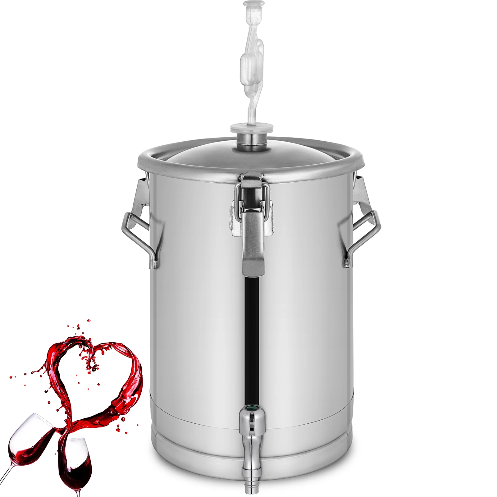 Mini beer brewery conical alcohol fementing equipment 28L fermenter tank