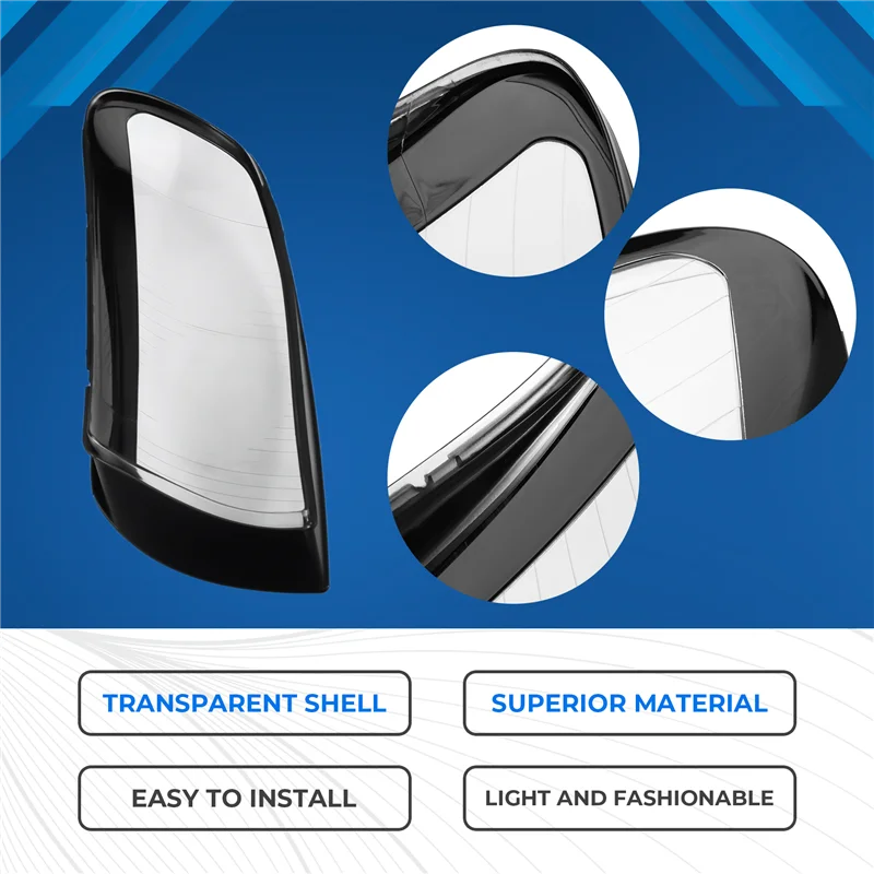 For Volvo C30 2006-2010 Car Lampshade Lamp Shade Front Headlight Cover Clear Lens Shell Lampcover Mask