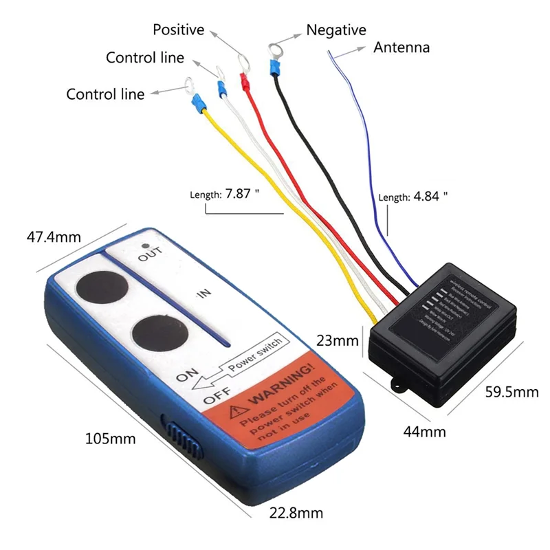 

L39A-12V Универсальный беспроводной цифровой электронный пульт дистанционного управления для восстановления лебедки для T U K Jeep ATV SUV, контроллер переключателя трубки