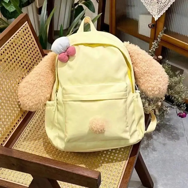 Japanese Y2k Aesthetic Sweet Kawaii Backpack Preppy Girls Fluffy Ears Schoolbags Cartoon Cute Chic Backpacks For Women Students