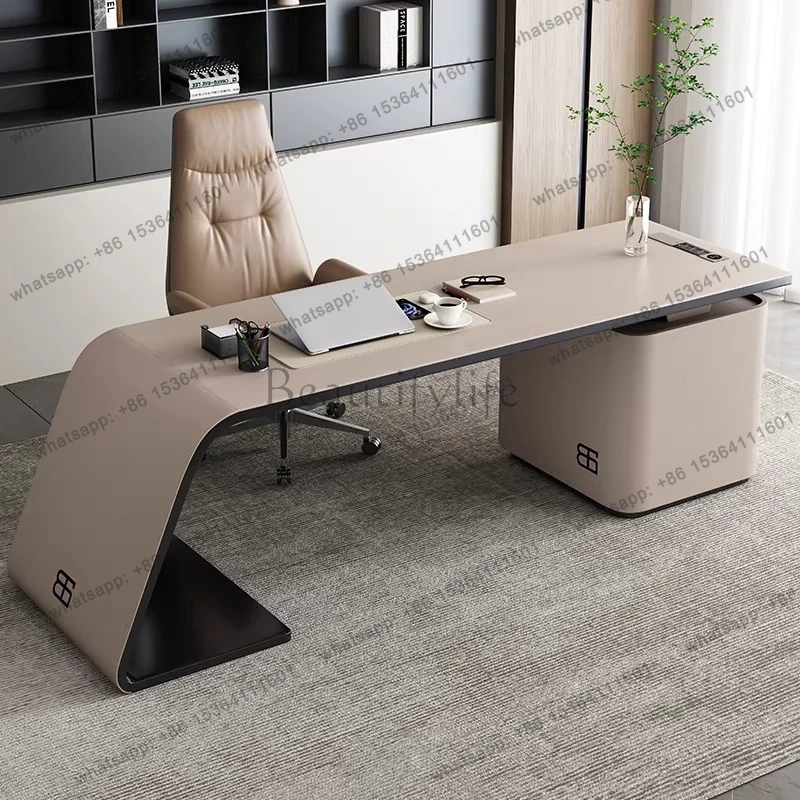 Italian light luxury desk Home computer Modern simple high-end corner desk