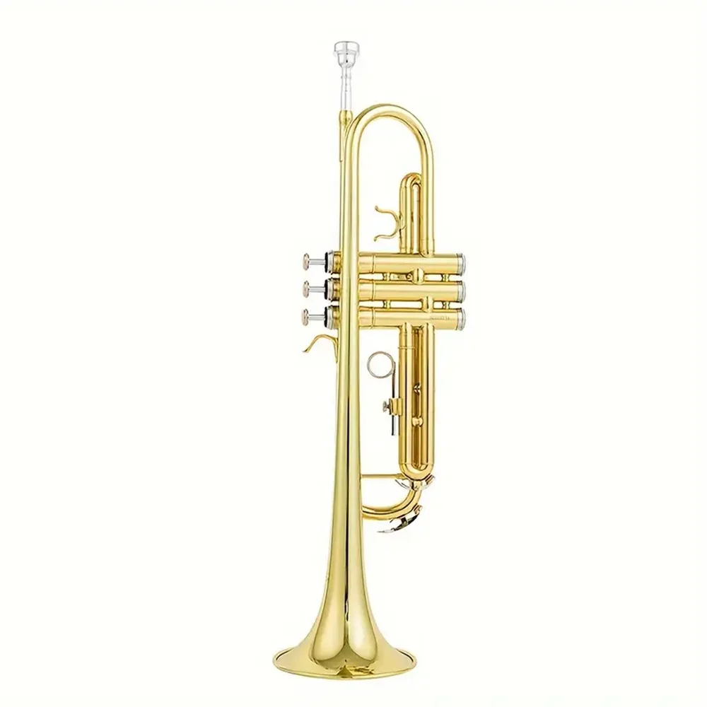 

1piece JYTR-E100GProfessional B-key small classic style, golden paint finish, suitable for jazz and beginners, with bag included