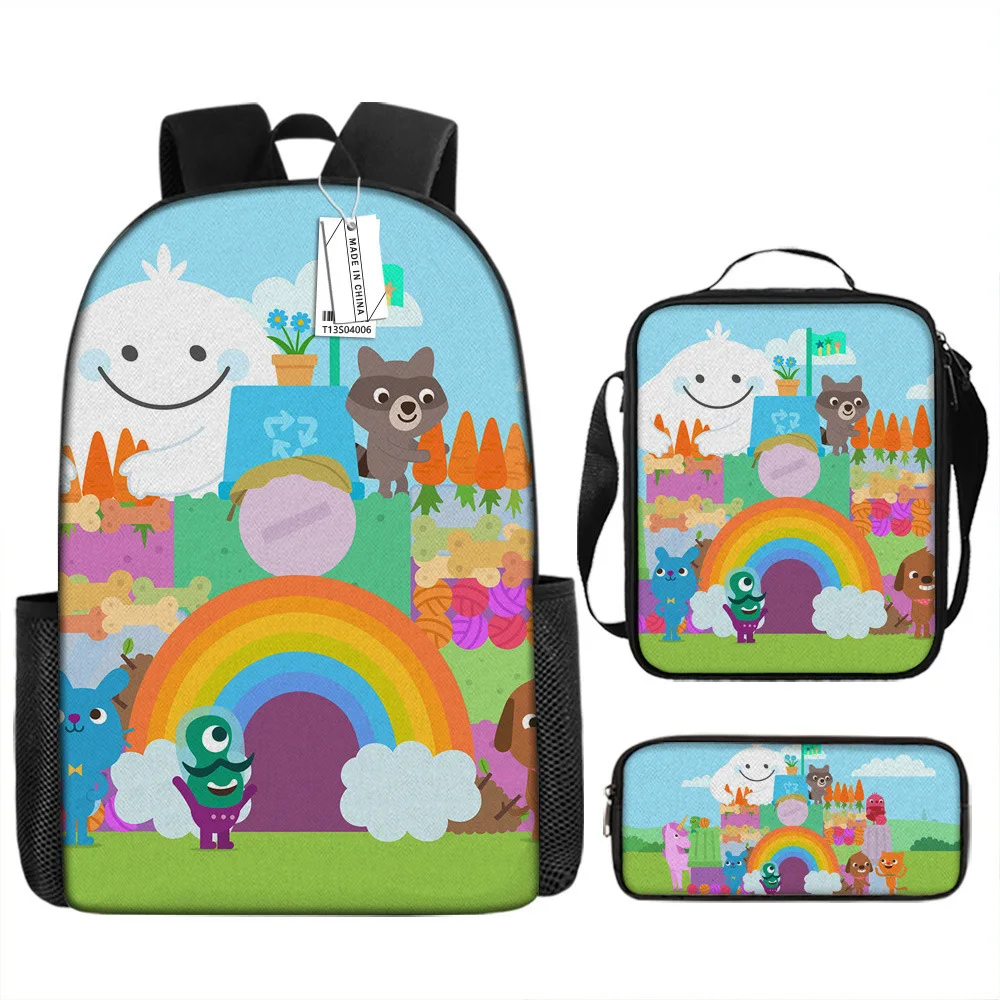 

Luxury Popular Funny Sai Ge Mini Companion 3D Printed 3pcs/Set pupil School Bags Laptop Daypack Backpack Lunch bag Pencil Case