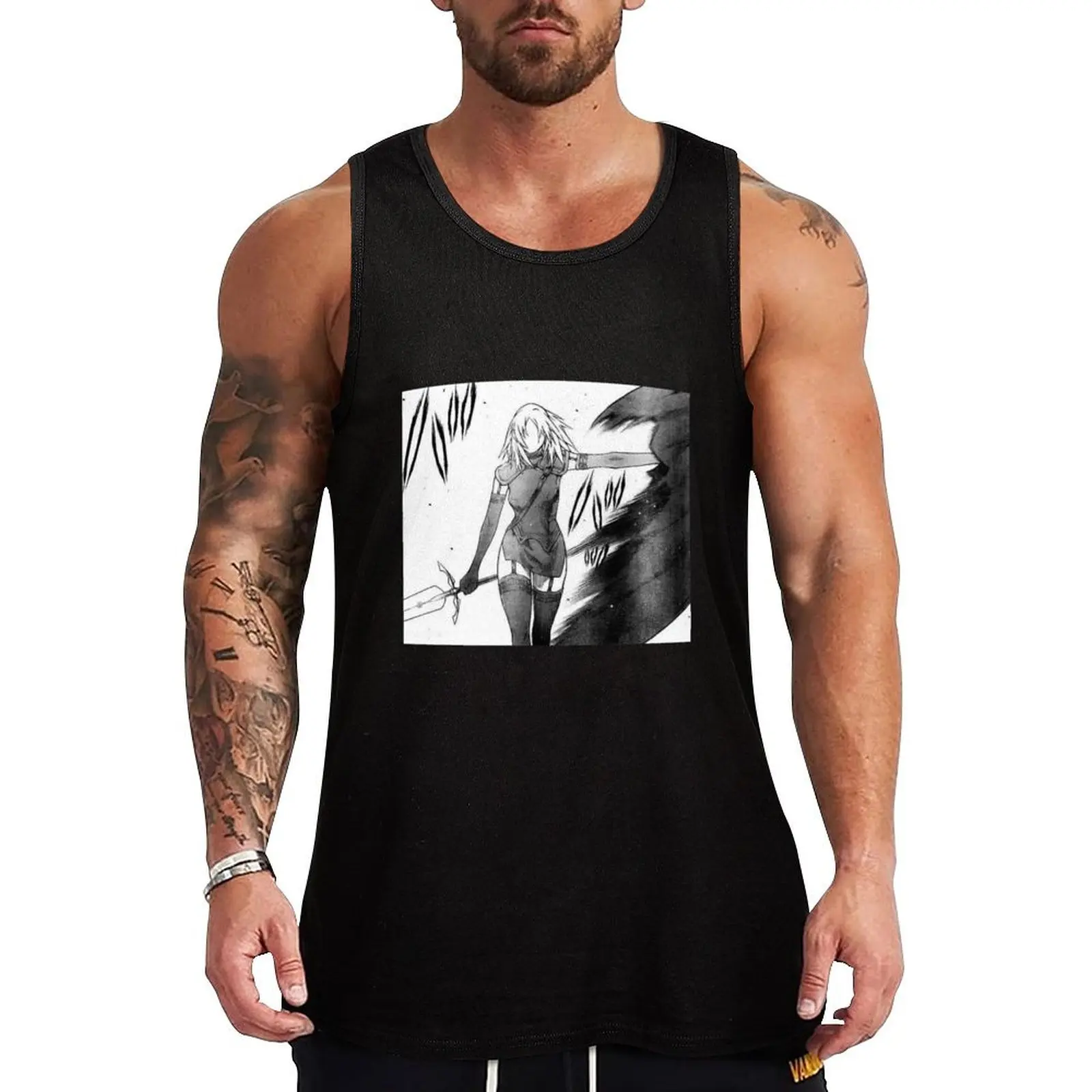 

Claymore Miria Tank Top Men's t-shirts Muscle fit Male vest gym clothing men