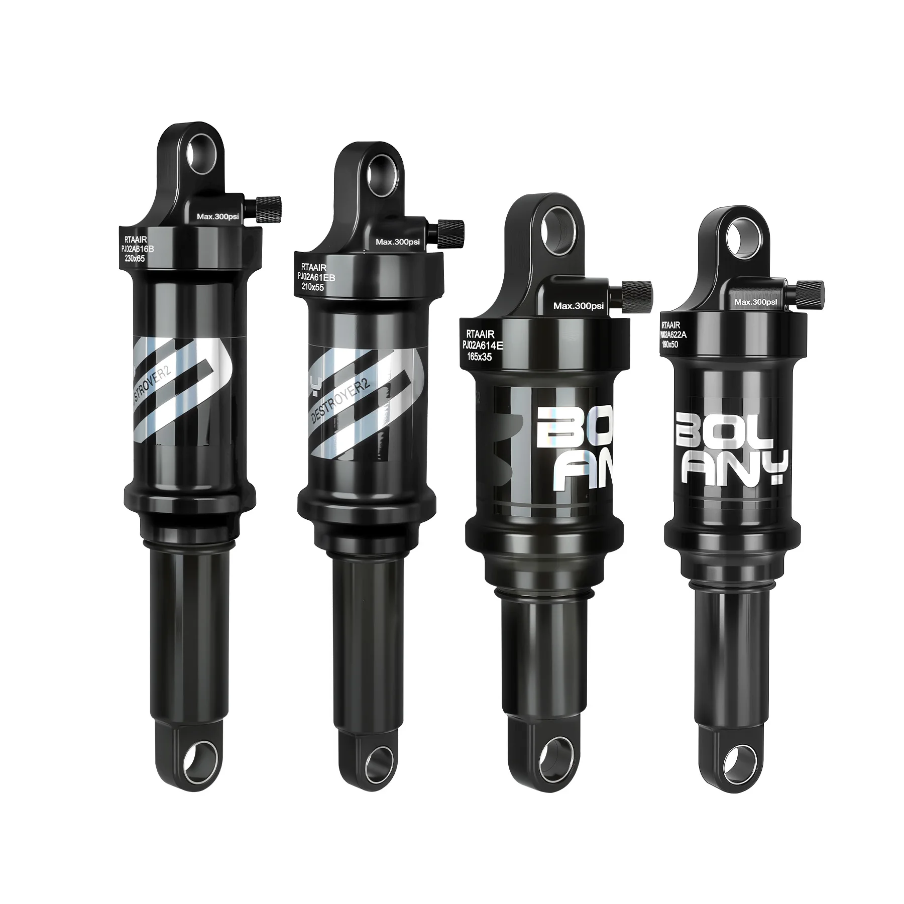 AliExpress BOLANY Soft Tail Bike Air Rear Absorber Mountain Bike Rear Shock Suspension XC DH Shock MTB 165/190/210/230mm Bike Parts