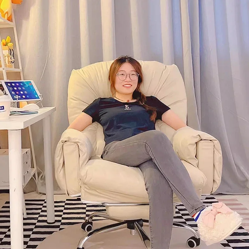 Maquiagem luxo cadeira de escritório salão braço confortável nordic executivo cadeira de escritório computador leitura muebles lounge suíte móveis