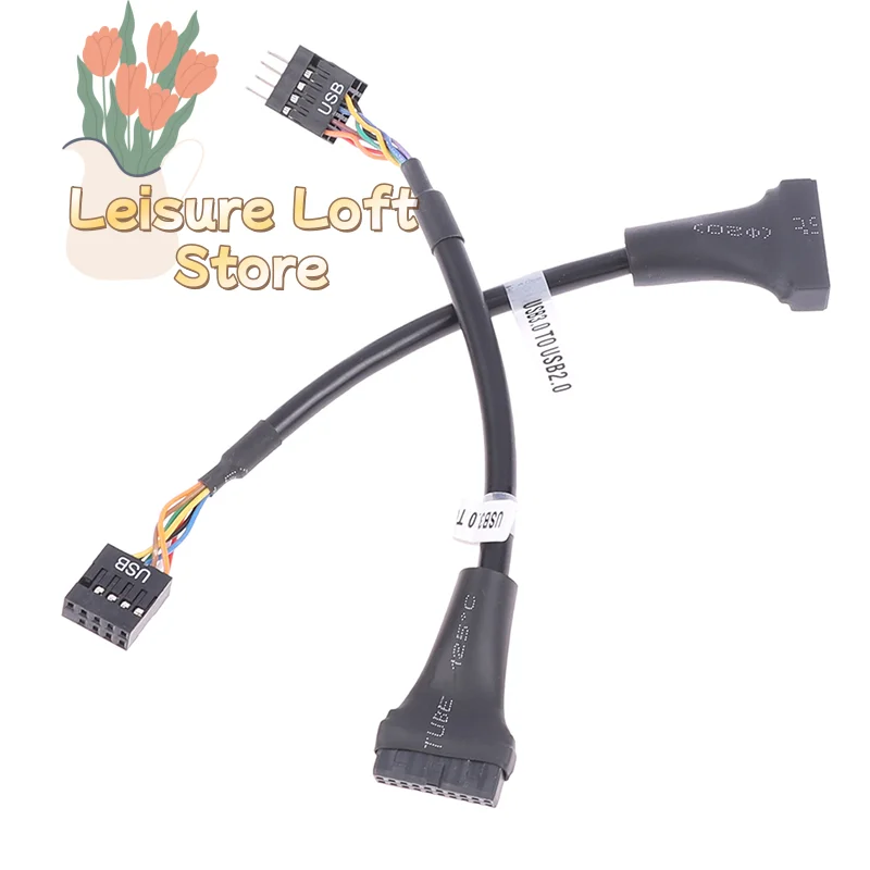 USB 3.0 to 2.0 Adapter Converter Cable for Motherboard Headers Front Panel Connector