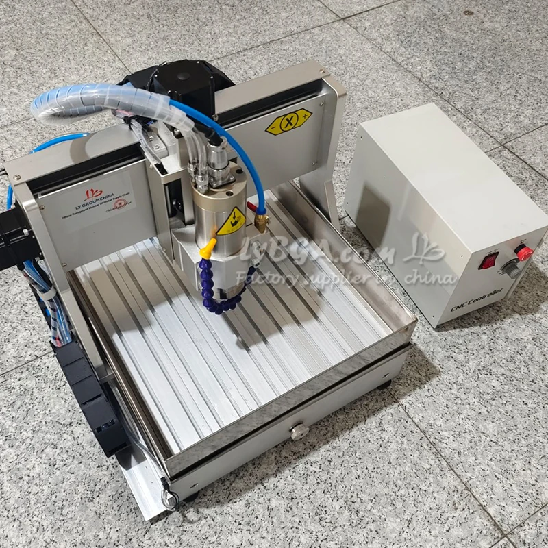 PCB Marking 6090 6040 3040 4 Axis 1500W 2200W Metal Carving Milling with Water Tank Wood Cutting