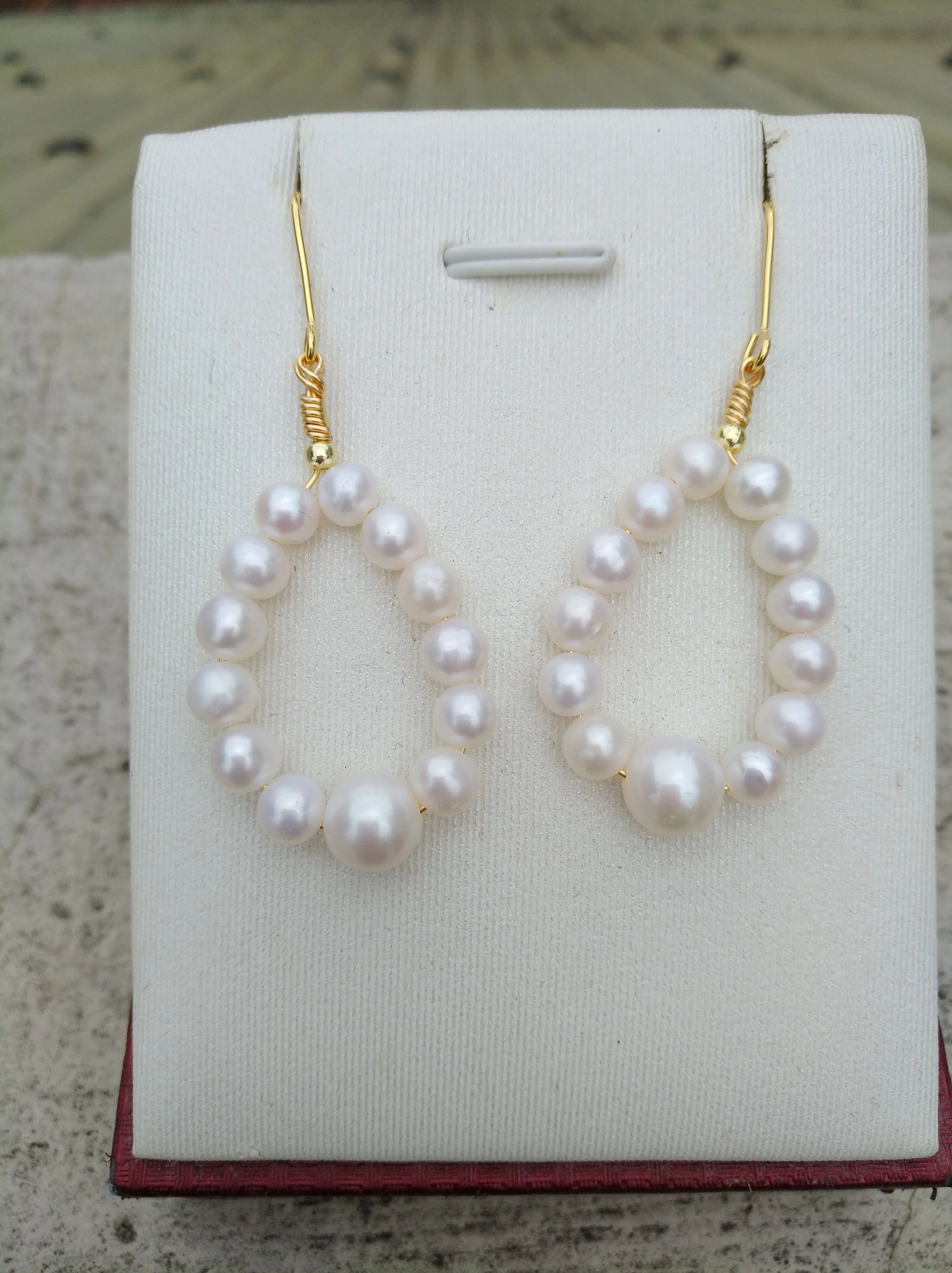 

New Design Natural AAA South Sea 4-7mm Mini Pearl Earrings Near Round Hoop For Customization, Size Please Contact