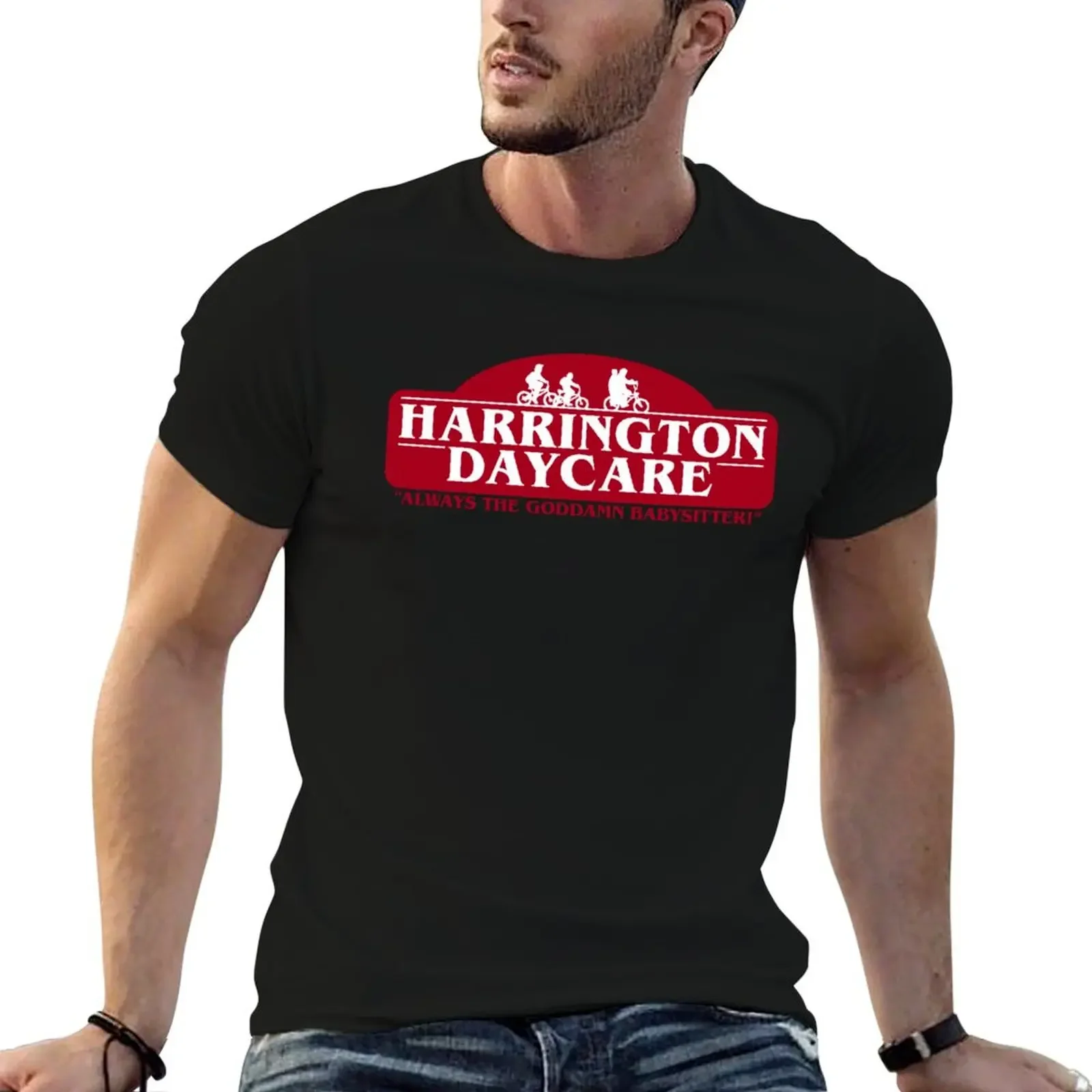 harrington daycare T-Shirt anime t shirts graphics vintage graphic tee customizeds mens white t shirts