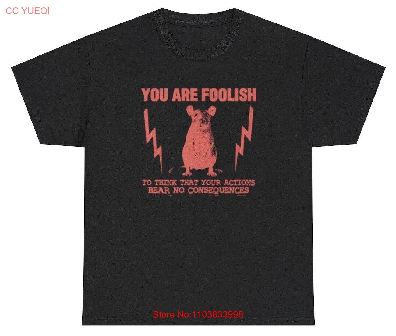 You Are Foolish Rat T Shirt Funny Dank Meme Cursed Meme Lover Humor Gift Tee