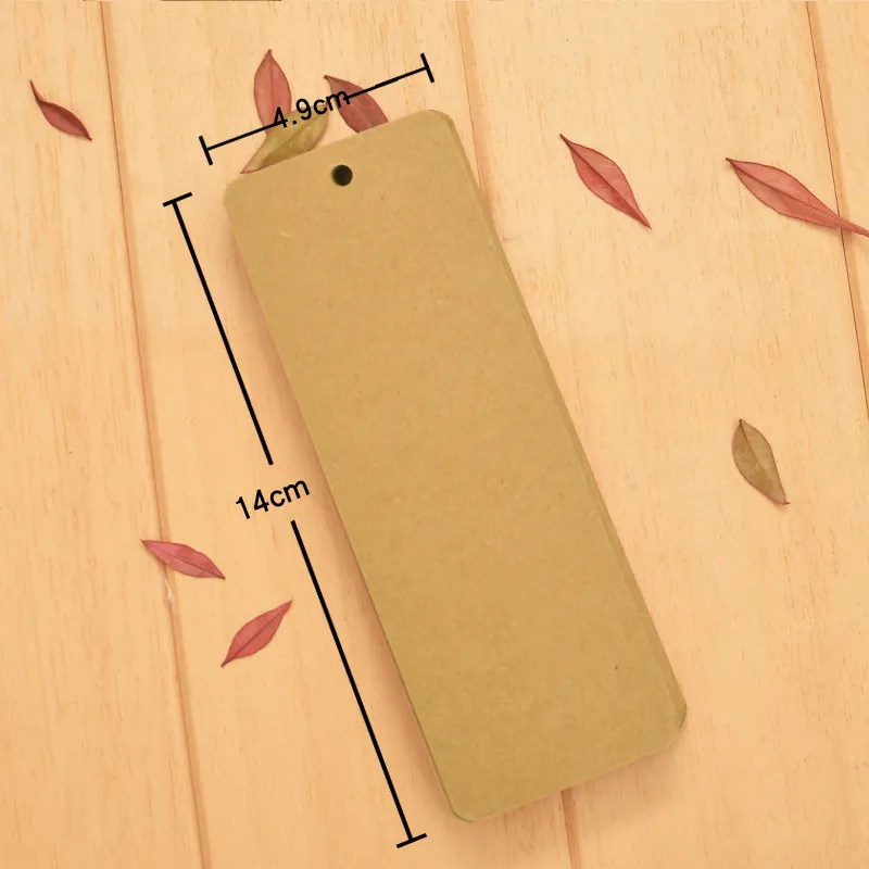 Imagem -05 - Cartão em Branco Kraft Paper Mensagem Obrigado Cartão Cartão de Escrita Label Bookmark Learning Card de Volta à Escola 24 Pcs