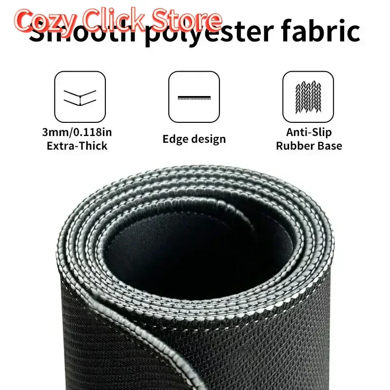 MINISO 산리오 쿠로미 마우스 패드 대형 컴퓨터 키보드 마우스 매트 데스크 패드 미끄럼 방지 베이스 및 스티치 처리된 가장자리 홈 오피스용