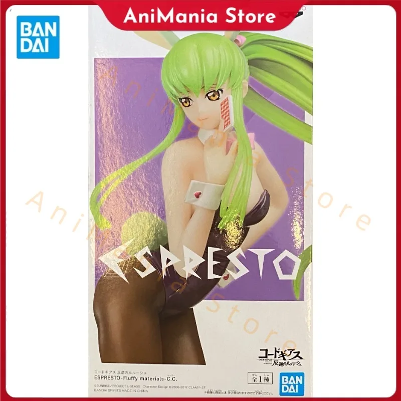 

В наличии Оригинальный BANDAI BANPRESTO КОД GEASS Лелуш Восстановления C.C. ПВХ 22 см аниме персонаж модель серии игрушки подарки